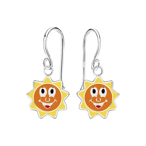 Sterling Silver Sun Earrings