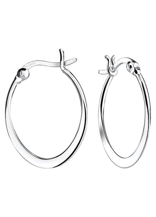 Sterling Silver French Lock Ear Hoops