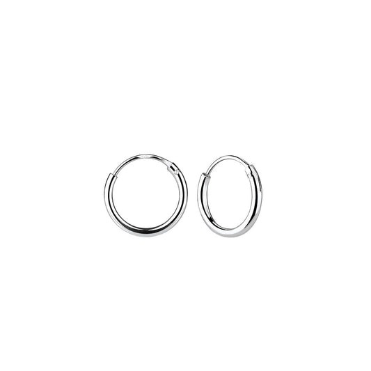 10mm Sterling Silver Ear Hoops