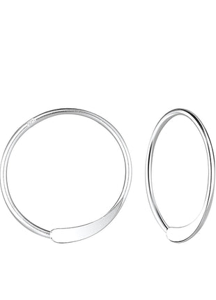 18mm Sterling Silver Ear Hoops