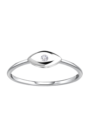 Sterling Silver Evil Eye Ring