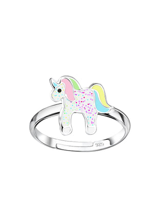 Sterling Silver Unicorn Adjustable Ring