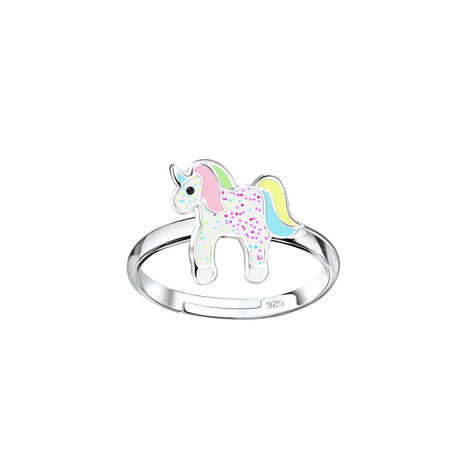 Sterling Silver Unicorn Adjustable Ring