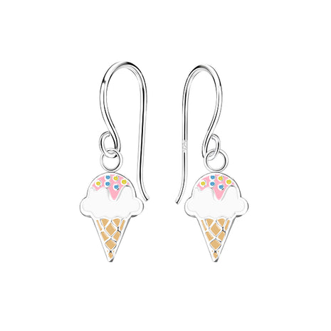 Sterling Silver Ice Cream Earrings