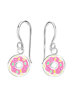 Sterling Silver Donut Earrings