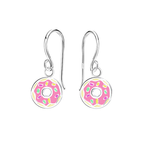 Sterling Silver Donut Earrings