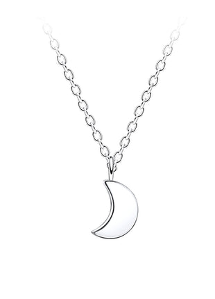 Sterling Silver Moon Necklace