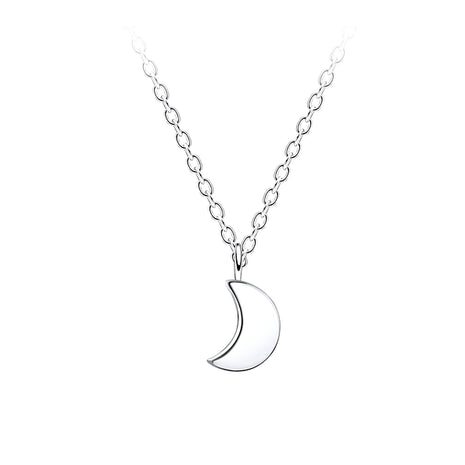 Sterling Silver Moon Necklace