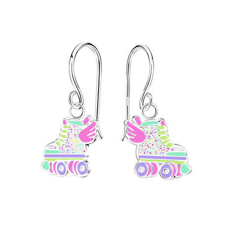 Sterling Silver Rollerblade Earrings