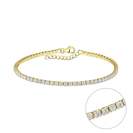 18cm Sterling Silver Tennis Bracelet