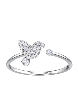 Sterling Silver Opened Bird Ring