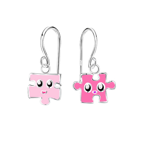 Sterling Silver Puzzle Earrings