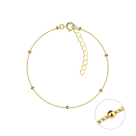 18cm Sterling Silver Satellite Bracelet with Extension