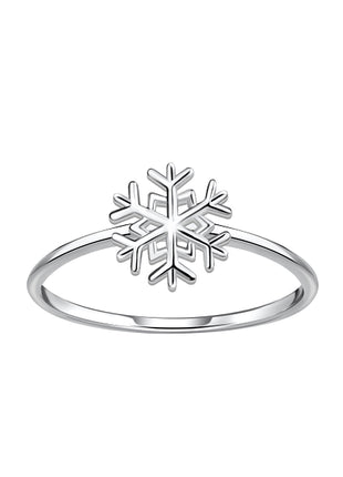 Sterling Silver Snowflake Ring