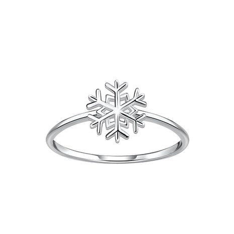 Sterling Silver Snowflake Ring
