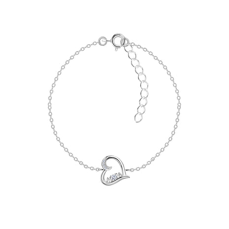Sterling Silver Heart Bracelet