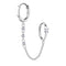 Silver Ear Hoops