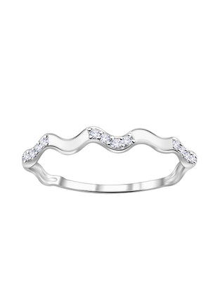 Sterling Silver Wave Ring
