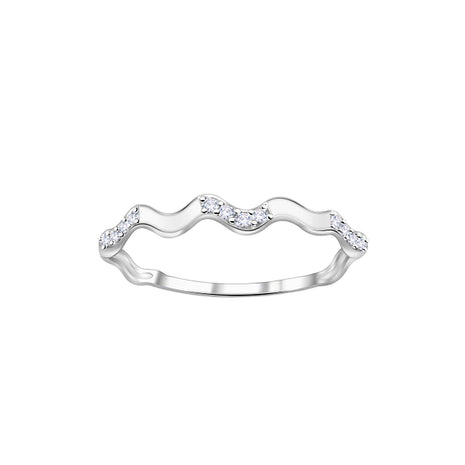 Sterling Silver Wave Ring