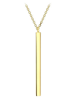 Sterling Silver Thick Bar Necklace