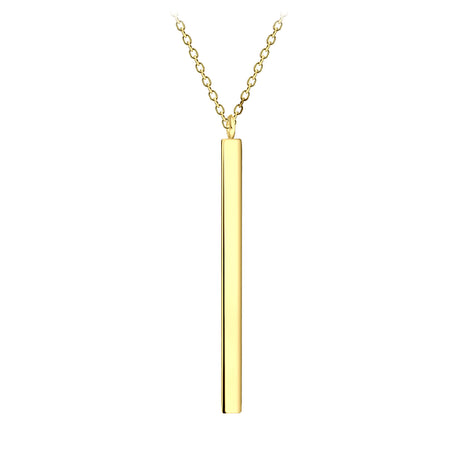 Sterling Silver Thick Bar Necklace