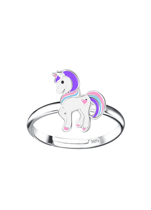 Sterling Silver Unicorn Adjustable Ring