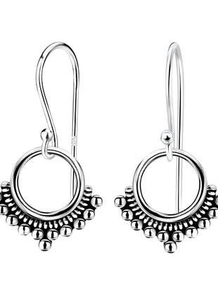 Sterling Silver Ethnic Earrings