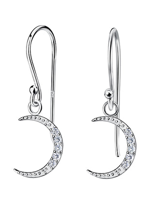 Sterling Silver Moon Earrings