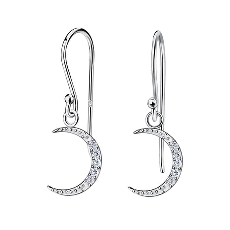 Sterling Silver Moon Earrings
