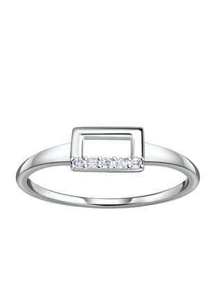 Sterling Silver Rectangle Ring