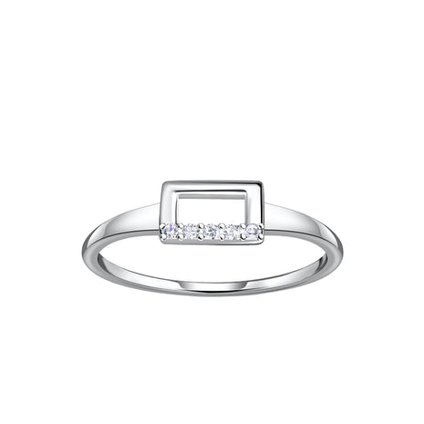 Sterling Silver Rectangle Ring