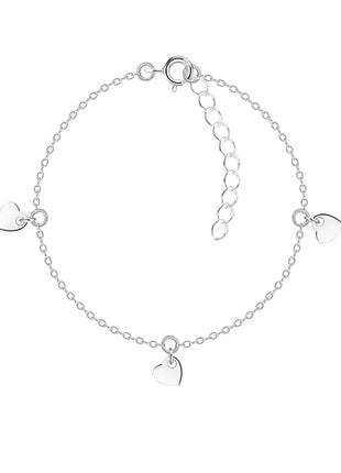 Sterling Silver Heart Bracelet