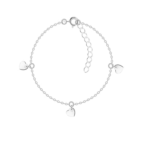 Sterling Silver Heart Bracelet
