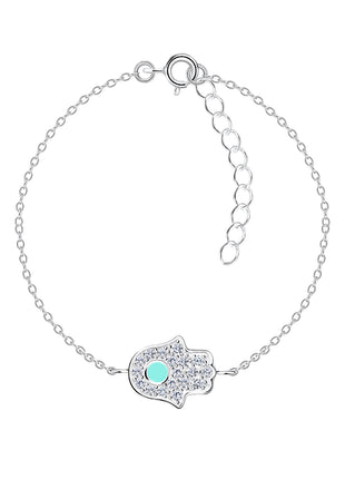 Sterling Silver Hamsa Bracelet