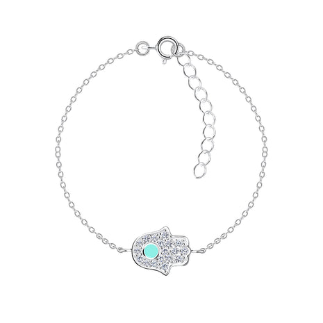 Sterling Silver Hamsa Bracelet