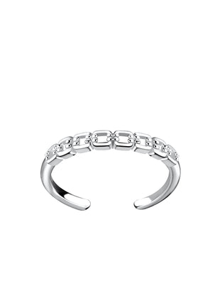 Sterling Silver Link Chain Toe Ring