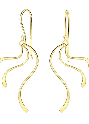 Sterling Silver Wave Earrings