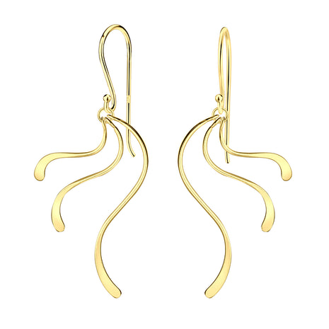Sterling Silver Wave Earrings