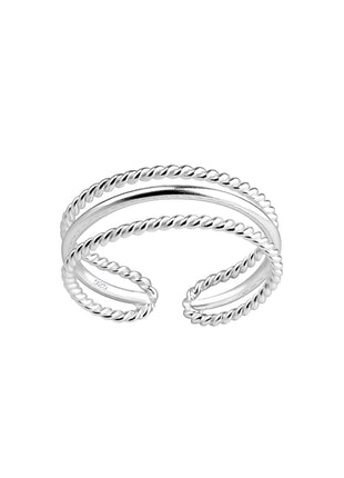 Sterling Silver Twisted Toe Ring