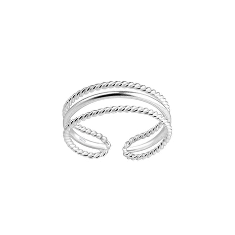 Sterling Silver Twisted Toe Ring
