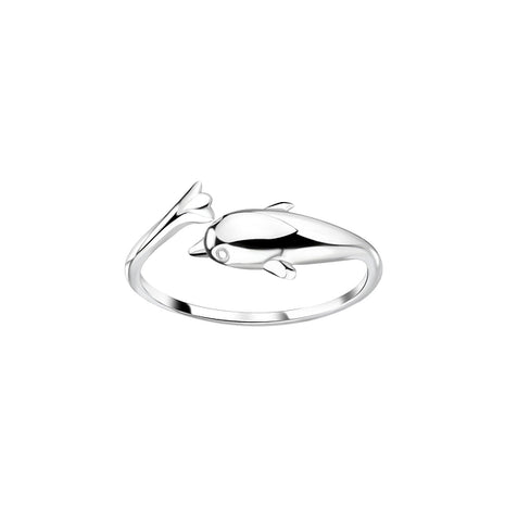 Sterling Silver Dolphin Adjustable Toe Ring