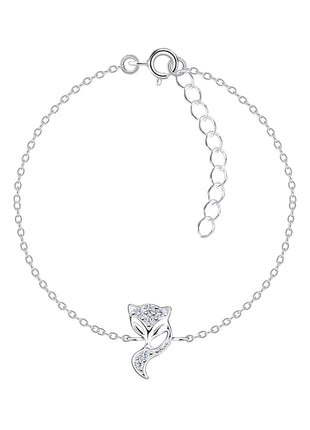 Sterling Silver Fox Bracelet
