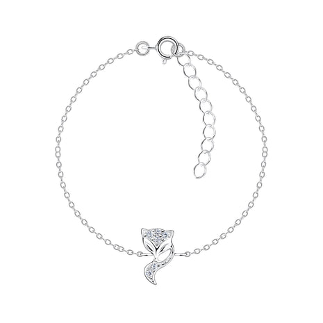 Sterling Silver Fox Bracelet