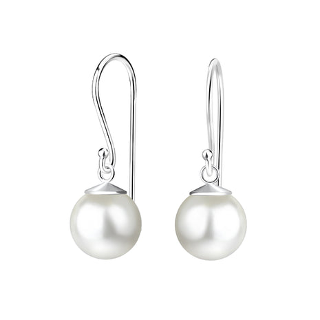 8mm Pearl Sterling Silver Earrings