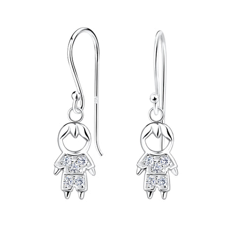 Sterling Silver Boy Earrings
