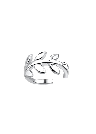 Sterling Silver Olive Leaf Ear Cuff