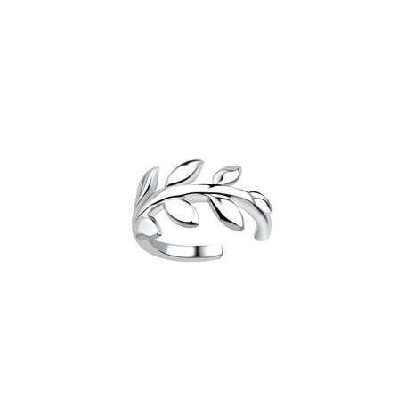 Sterling Silver Olive Leaf Ear Cuff