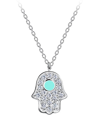 Sterling Silver Hamsa Necklace