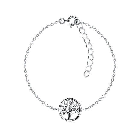 Sterling Silver Tree Of Life Bracelet