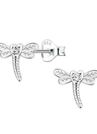 Sterling Silver Dragonfly Stud Earring
